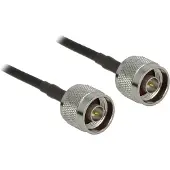 DeLOCK N (m) - N (m) kabel - LMR195/RF195 - 50 Ohm / zwart - 1 meter