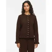 Vila Vijacia Ruches Gebreid Vest XS EU dames