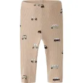 Name it BABY katoenen babybroek met print - lichtbruin Jongens Stretchkatoen - maat 68