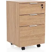 Hjh OFFICE Rolcontainer / bureau-opbergkast Davik eiken
