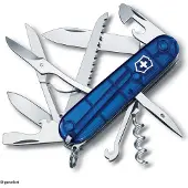 Victorinox Huntsman transparant blauw 1.3713.T2 Zwitsers zakmes