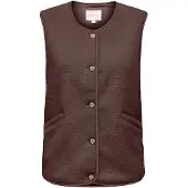 ONLY regular fit bodywarmer in teddystof model 'BABY'