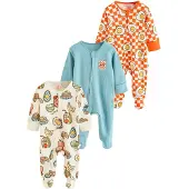 Next - Jongens - Set van 3 babypyjama's - Blauw