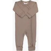 Joha - Kid's Jumpsuit with Buttons - Merino-ondergoed 90, bruin