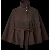 Pieces Pcaiken Cape Jas Dames Bruin L
