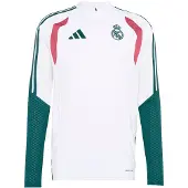 Adidas Functioneel shirt 'REAL' smaragd / watermeloen rood / wit