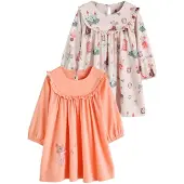 Next Nachthemd 'Mouse' beige / oranje / pink
