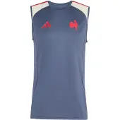 Adidas Functioneel shirt 'Frankreich Rugby' saffier / grenadine / offwhite