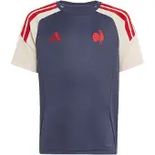 Adidas Functioneel shirt 'Frankreich Rugby' crème / navy / kersrood
