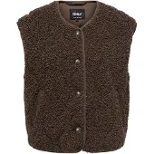 ONLY Bodywarmer 'ONLINES' chocoladebruin