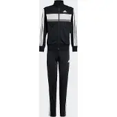 Adidas Trainingspak 'Seasonal Essentials Tiberio' grijs / donkergrijs / zwart / wit