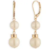 Ralph Lauren Oorbellen 'LINDELLA' goud / parelwit