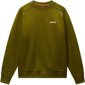 Napapijri Sweatshirt 'TEZA' olijfgroen / wit