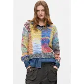 Desigual Trui 'JERS_EARTHTEXTURE 26WWJF25' rood