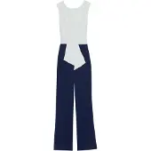 Anna field Jumpsuit navy / wit