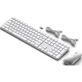 Satechi Slim CEX3 Draadloze Toetsenbord En Muis Combo Zilver