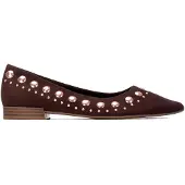 Xti Dames Ballerina's 146223 bruin (40), Plat, Geen, Casual 14622303-MARRON