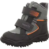 Superfit Snowboots 'HUSKY' stone grey / lichtoranje / zwart