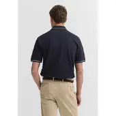 Bugatti Shirt marine / donkerrood / wit