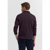 Bugatti Herren Poloshirt met borstzak en contrasterende strepen