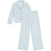 We fashion Nachtkledij lichtblauw / wit