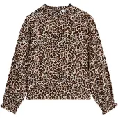 We fashion Blouse cognac / cappuccino / zwart