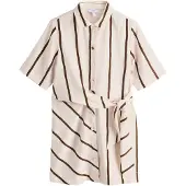Next Jurk ecru / bruin / rosa