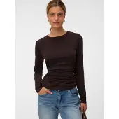 Vero Moda Shirt 'VMAva Sarah' donkerbruin