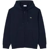 Lacoste Capuchon sweaters Sweatshirt zippé à capuche en molleton heren - Marine - EU XL