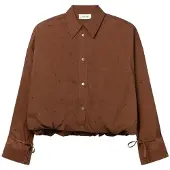 Aaiko Dames Blouses Mikkie Strass Co 518 - Bruin - Maat S