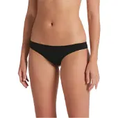 Nike Dames/Dames Logo Laag uitgesneden Bikinibroekje (Zwart)