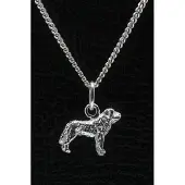 MOOYE ® - Collectie Zilveren Mastin Espagnol ketting hanger - klein