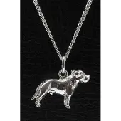 MOOYE ® - Collectie Zilveren Presa mallorquina ketting hanger - groot