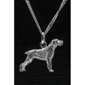 MOOYE ® - Collectie Zilveren Cesky fousek ketting hanger - groot