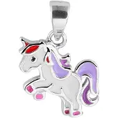 The Jewelry Collection Zilver Gerhodineerde Hanger eenhoorn 1329238
