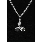 MOOYE ® - Collectie Zilveren Scheepsschroef ketting hanger