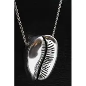 MOOYE ® - Collectie Zilveren Slakkenhuis kauri ketting hanger