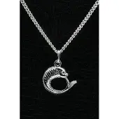 MOOYE ® - Collectie Zilveren Vis ketting hanger