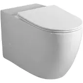 Sapho Infinity Rimless Toiletpot voor duobloktoilet, P-sifon/S-sifon, wit