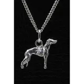 MOOYE ® - Collectie Zilveren Sloughi ketting hanger - klein