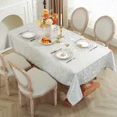 Unyqoos Tafelkleed met Bloemenpatroon, Waterdicht en Onderhoudsvriendelijk voor Eetkamer en Feestgelegenheden