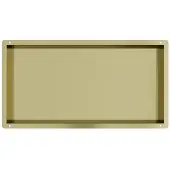 Guido Gusto Mat goud RVS Inbouwnis met tegelflens 30x60x7cm