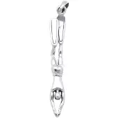 MOOYE ® - Collectie Zilveren Freediver afdaling kettinghanger