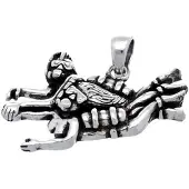 MOOYE ® - Collectie Zilveren Duikman en Duikvrouw kettinghanger