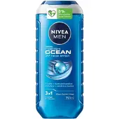 Nivea 24x Shampoo & Douchegel 3in1 Fresh Ocean 250 Ml