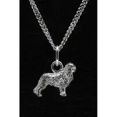 MOOYE ® - Collectie Zilveren King Charles spaniel ketting hanger - klein