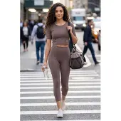 Tommy Life Dames Katoenen Slim-fit Actieve Set