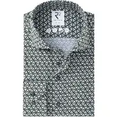 R2 Amsterdam Overhemd heren printed single jersey shirt 134.wsp.005/074