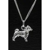 MOOYE ® - Collectie Zilveren Phalene nachtvlinder ketting hanger - groot