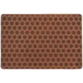 Relaxdays Antislip Deurmat 40x60cm Rubber - Oranje - Vuilvanger